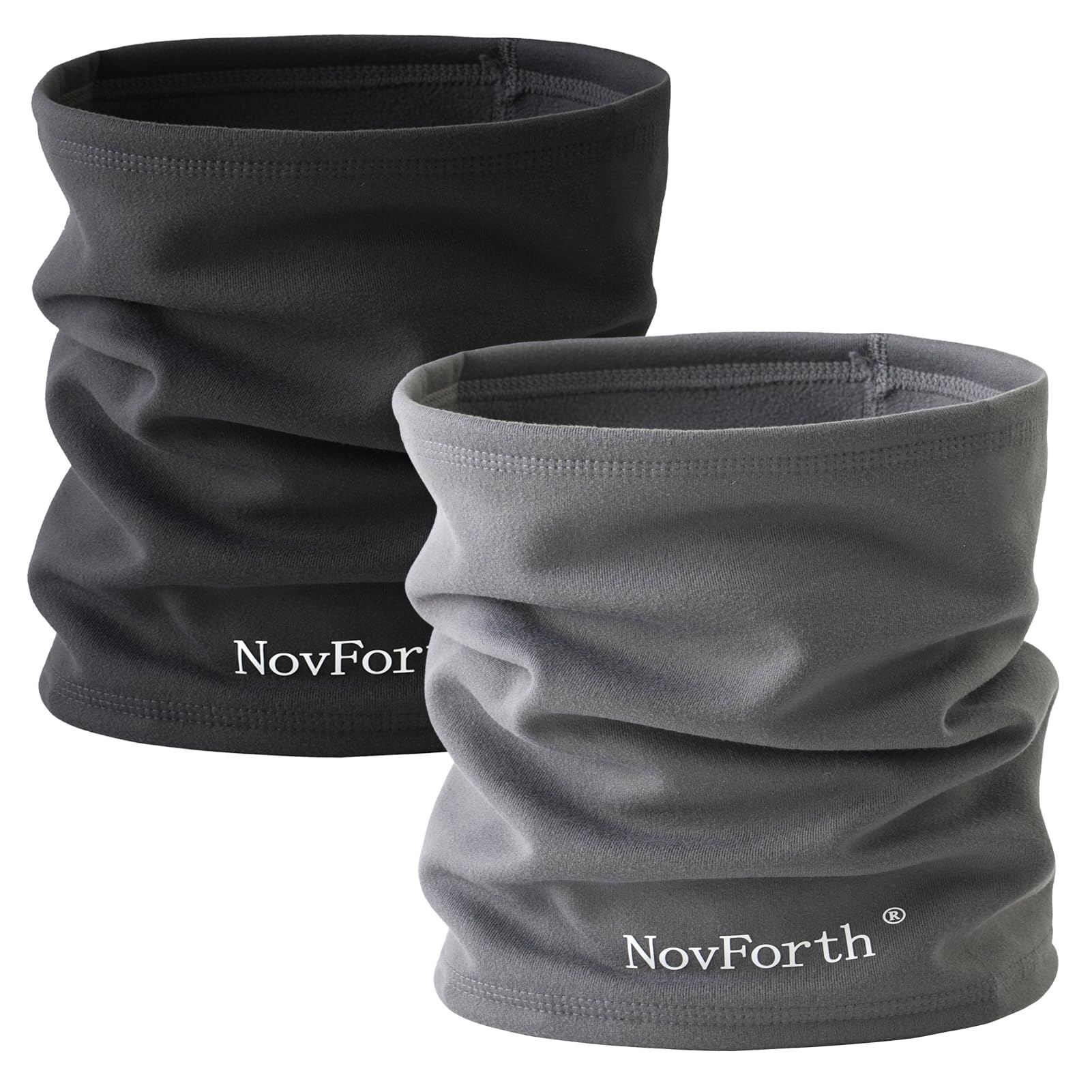 NovForth 2Pack Winter Neck Warmer Men Ski Neck Gaiter Face Scarf Women Scarf for Men Gaiter Mask Thick