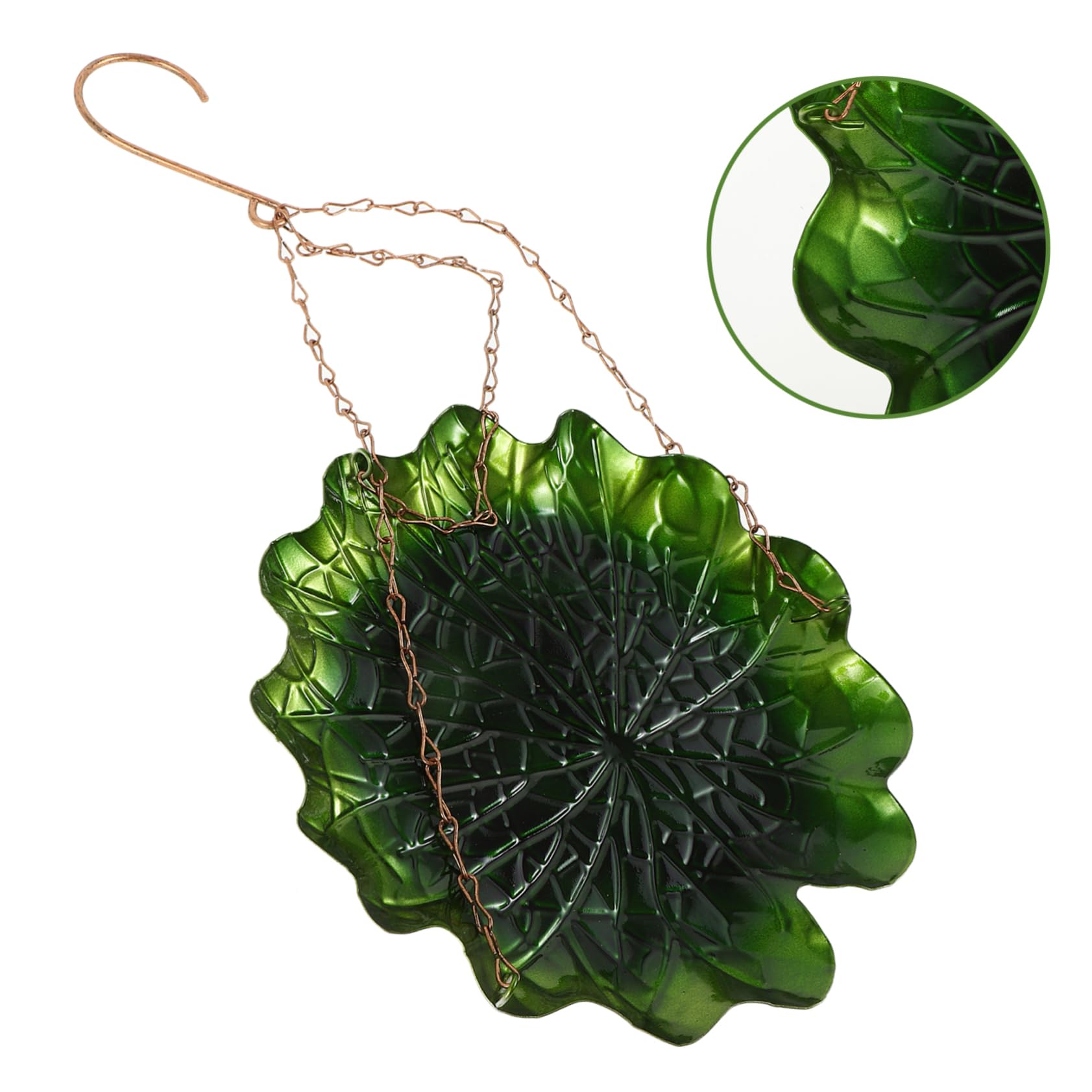 Sosoport 5pezzi Mangiatoia Per Uccelli Battuto Foglia Alimentatore Da Giardino Per Uccelli Appesi Decorazione Esterni Per Giardino e Cortile Facile Da Pulire e Resistente