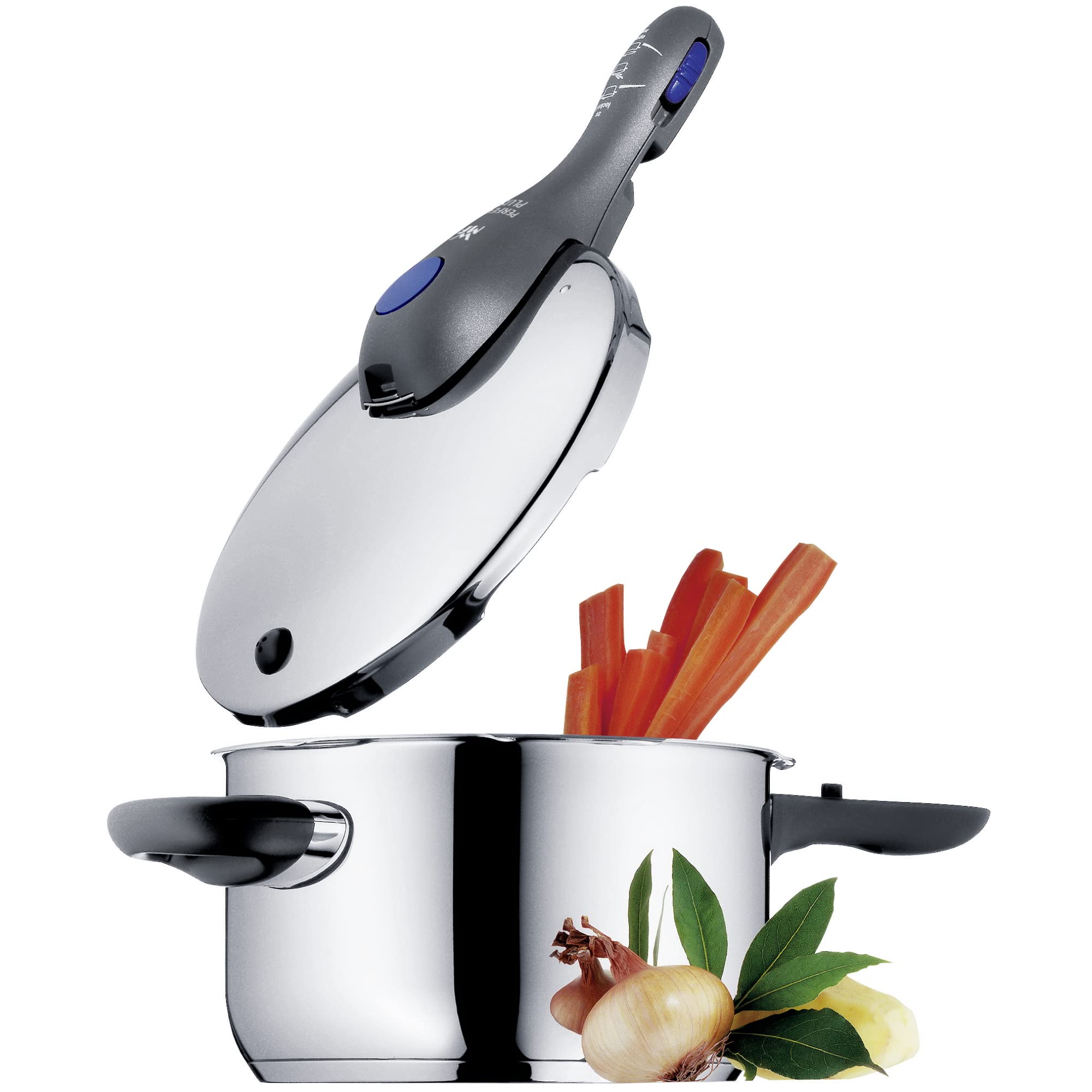 WMF Perfect Plus - Olla Rápida 22 cm de diámetro, 4 litros y medio, Acero Inoxidable para inducción
