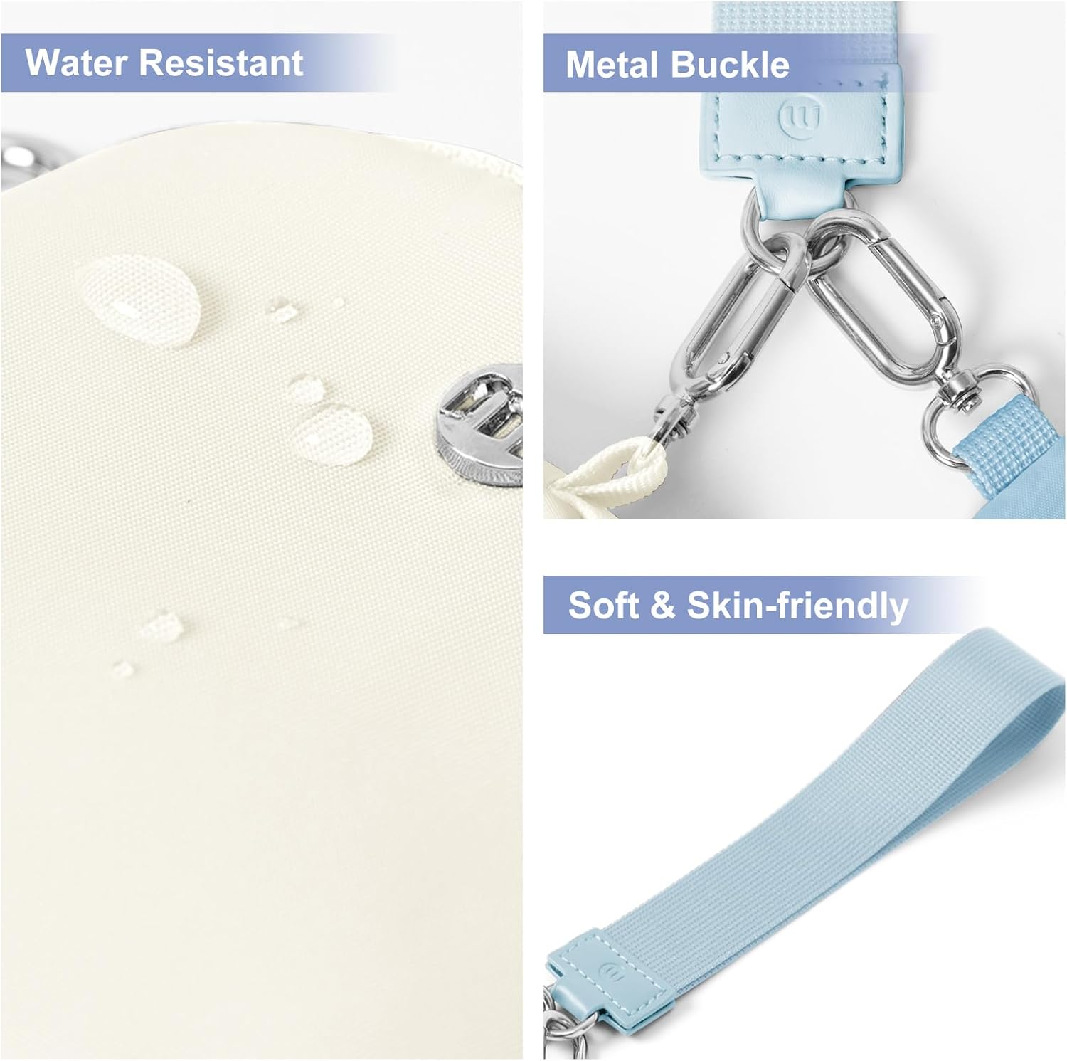 Keychain Wallet Mini Zip Around Wristlet Wallets for Women Detachable Dual Pouch Wristlet Portable Coin Purse Small Wallets - Image 4