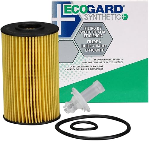 ECOGARD Filtro de aceite de motor S5702 Premium Cartucho para aceite sintético compatible con Toyota Tundra 5.7L 2007-2021, Tundra 4.6L 2010-2019,