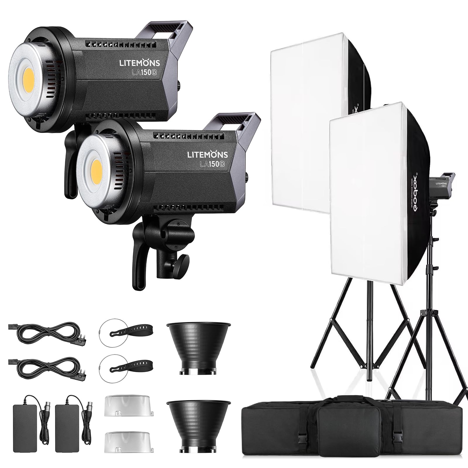 LEDライト 2個セット 遠隔操作&調光撮影用 遠隔操作&調光 LED撮影用ライト 2個セット