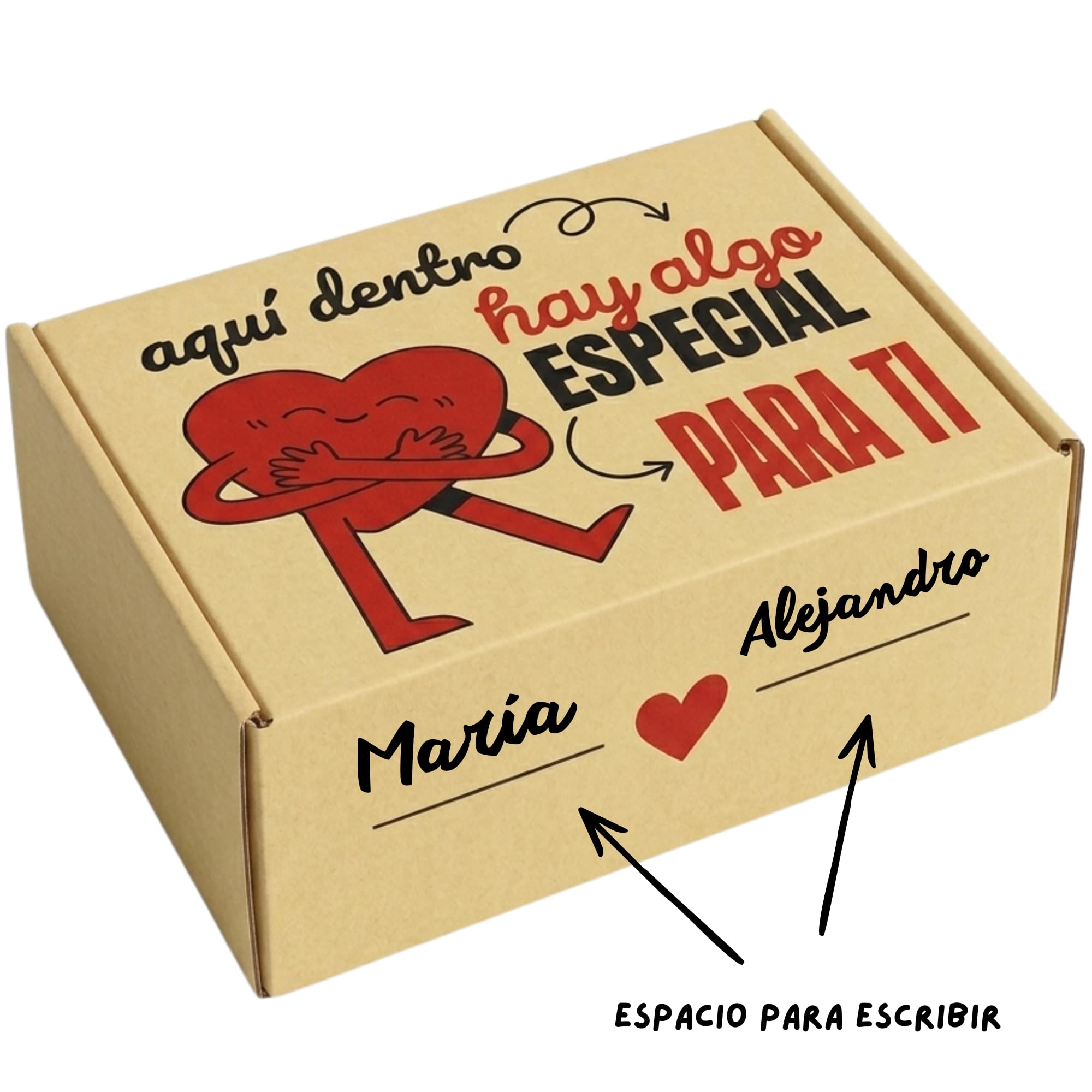 Peluchilandia Regalos Originales para Mujer y Amigas - Osito de Peluche con Mensaje Emotivo en Caja Regalo - Detalle para Cumpleaños, Enamorados o Día de la Madre (MARRÓN)