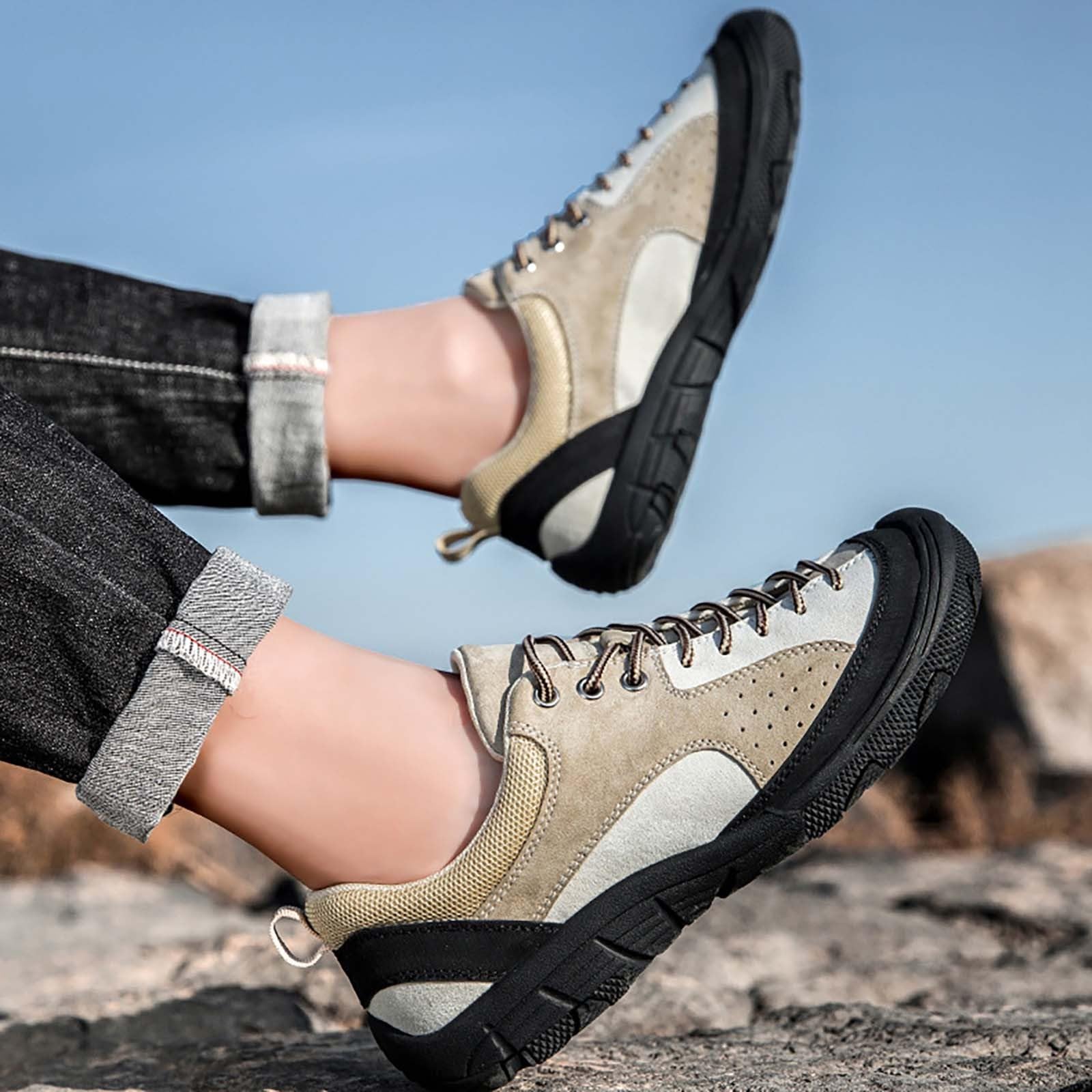 Zapatos de trekking para hombre, impermeables, transpirables
