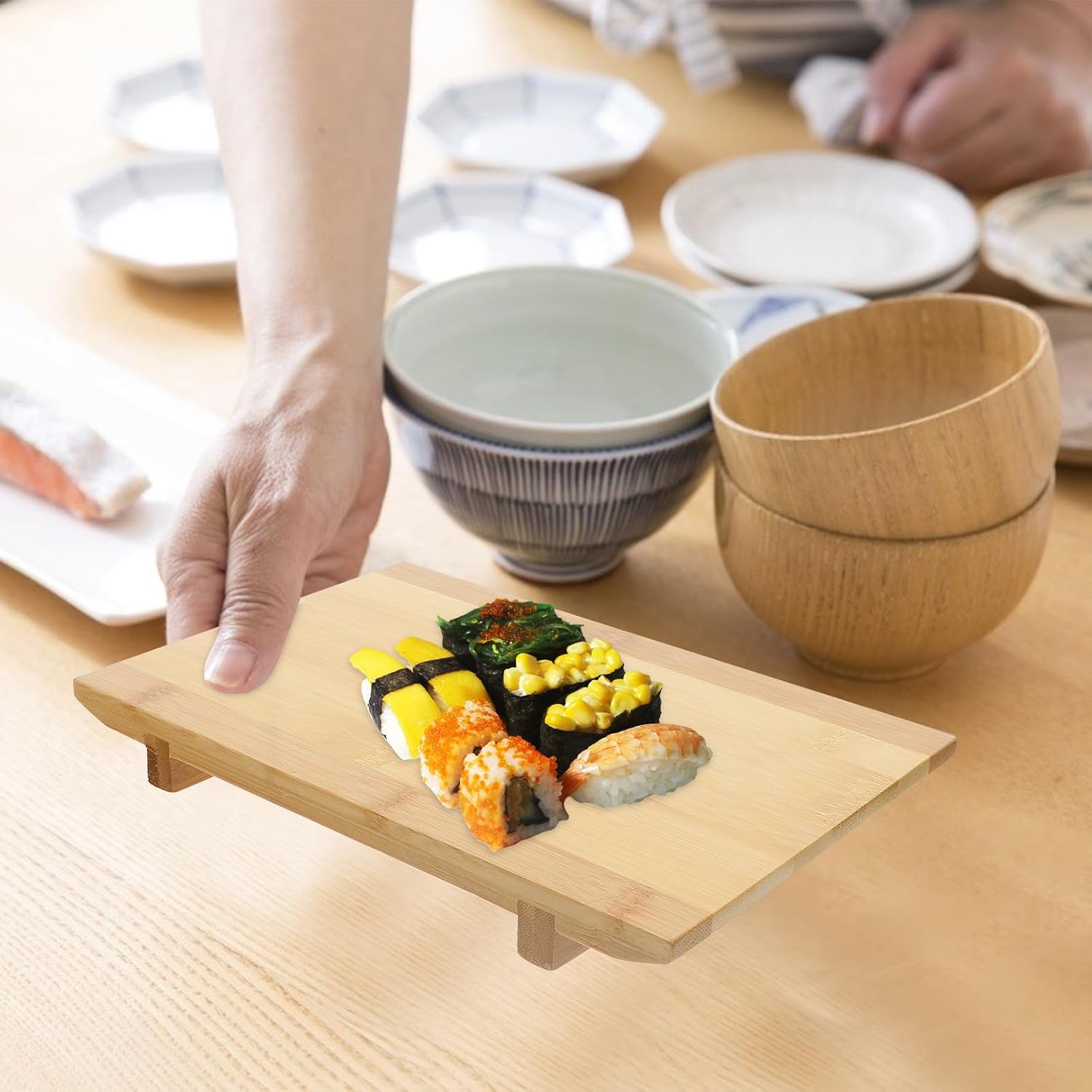 Sushi Serving Plate Smooth Surface for Home and Restaurant