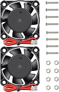 GDSTIME 2pcs 4010 40mm x 10mm 24V DC Brushless Small Mini Cooling Fan, 3D Printer Cooler, Ball Bearing with XH2.54 Plug