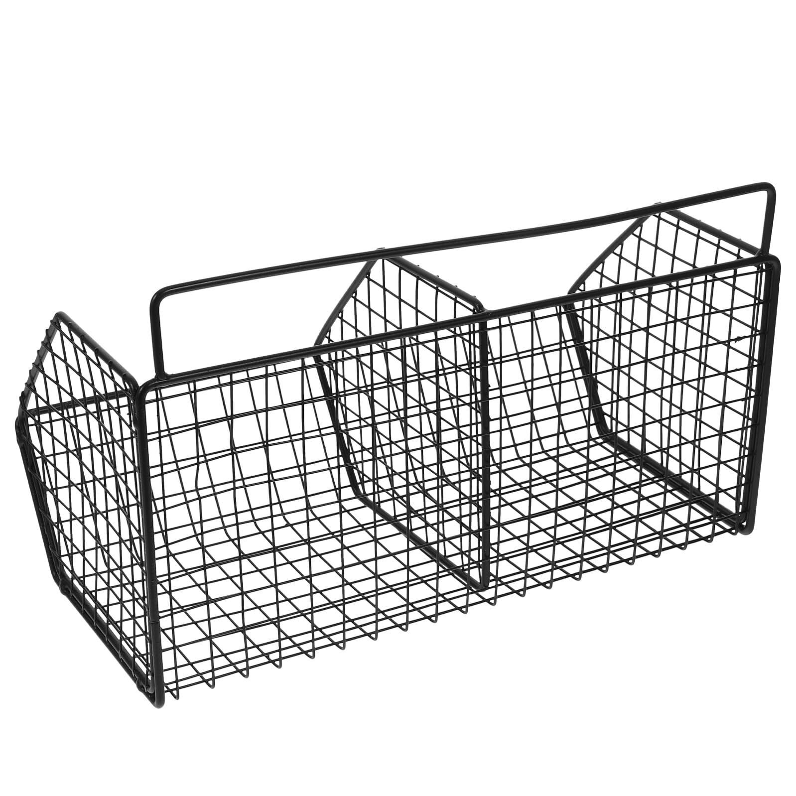 Cesta de almacenamiento de pared en acero al carbono con compartimentos