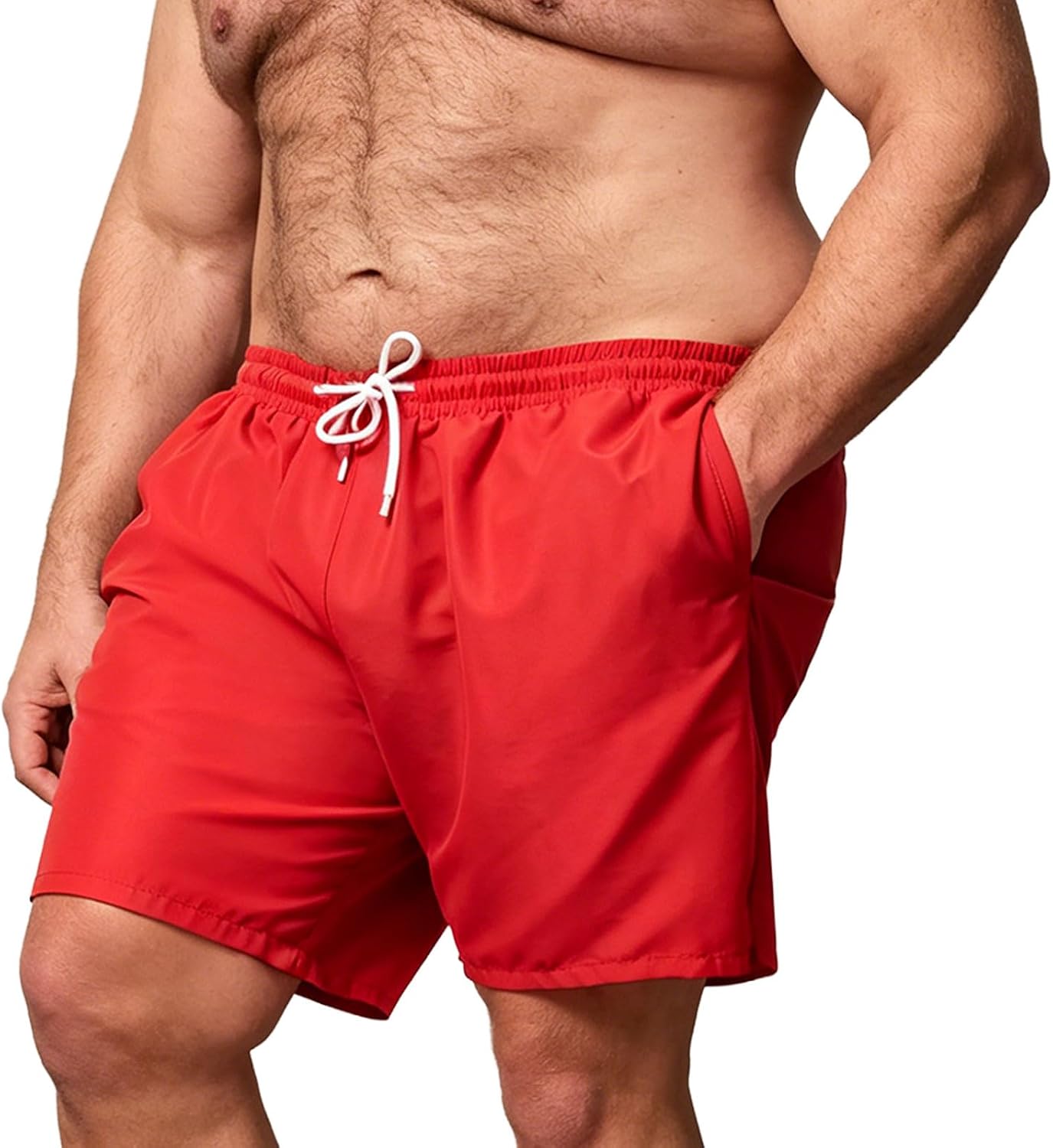 Mens Big and Tall Swim Trunks Quick Dry Plus Size Swim Shorts Bathing Suit Mesh Liner Beach Board Shorts 3XL-6X