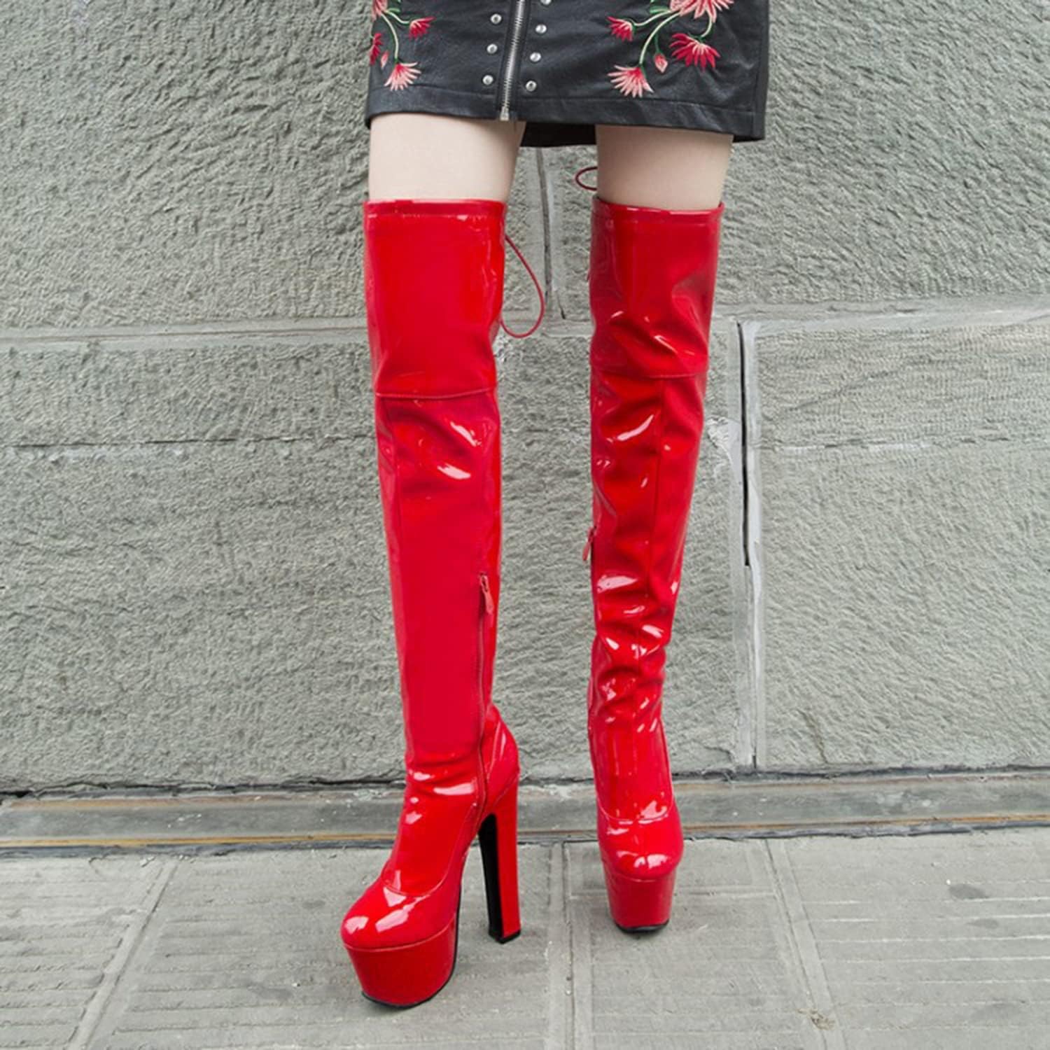 Womens Over The Knee Thigh High Stretch Boots Stiletto Heel Sexy Party Occasion Evening Heeled Shoes