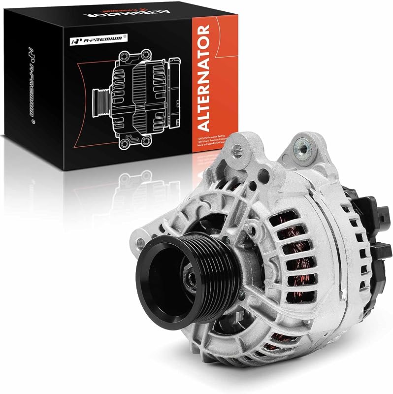 Alternador A-Premium 12 V 120 A com polia de 7 canais para Volkswagen Golf e Jetta – Rotação horária