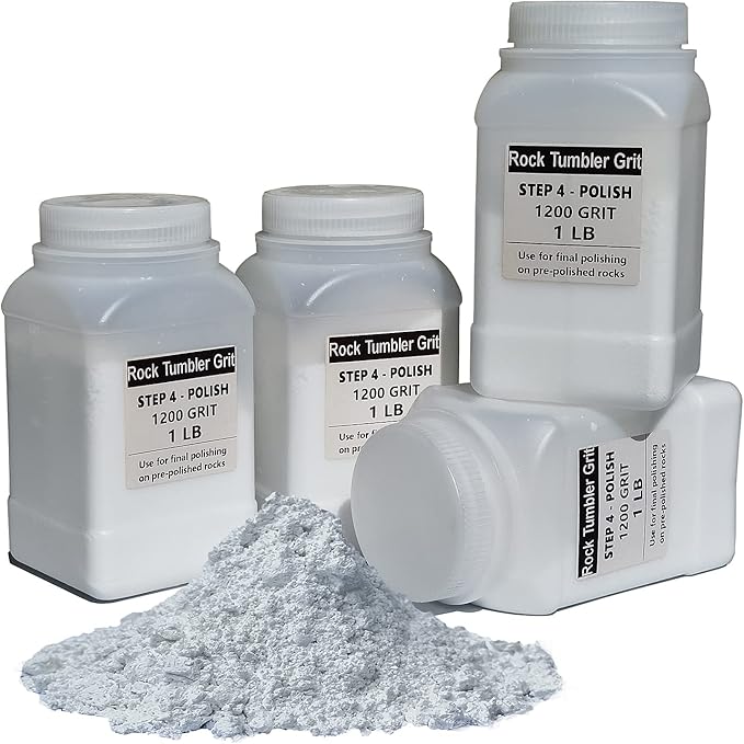 HDongany 4 LBS Premium Aluminum Rock Tumbler Grit for Step