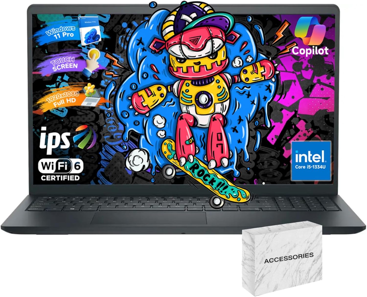 Dell Inspiron 15 touchscreen laptop with 15.6" display