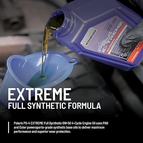 Miniatura 5 de Kit de cambio de aceite Polaris para modelos específicos de RANGER, Sportsman, Scrambler, ACE 500 con motor de 4 tiempos, incluye 2 cuartos de galón