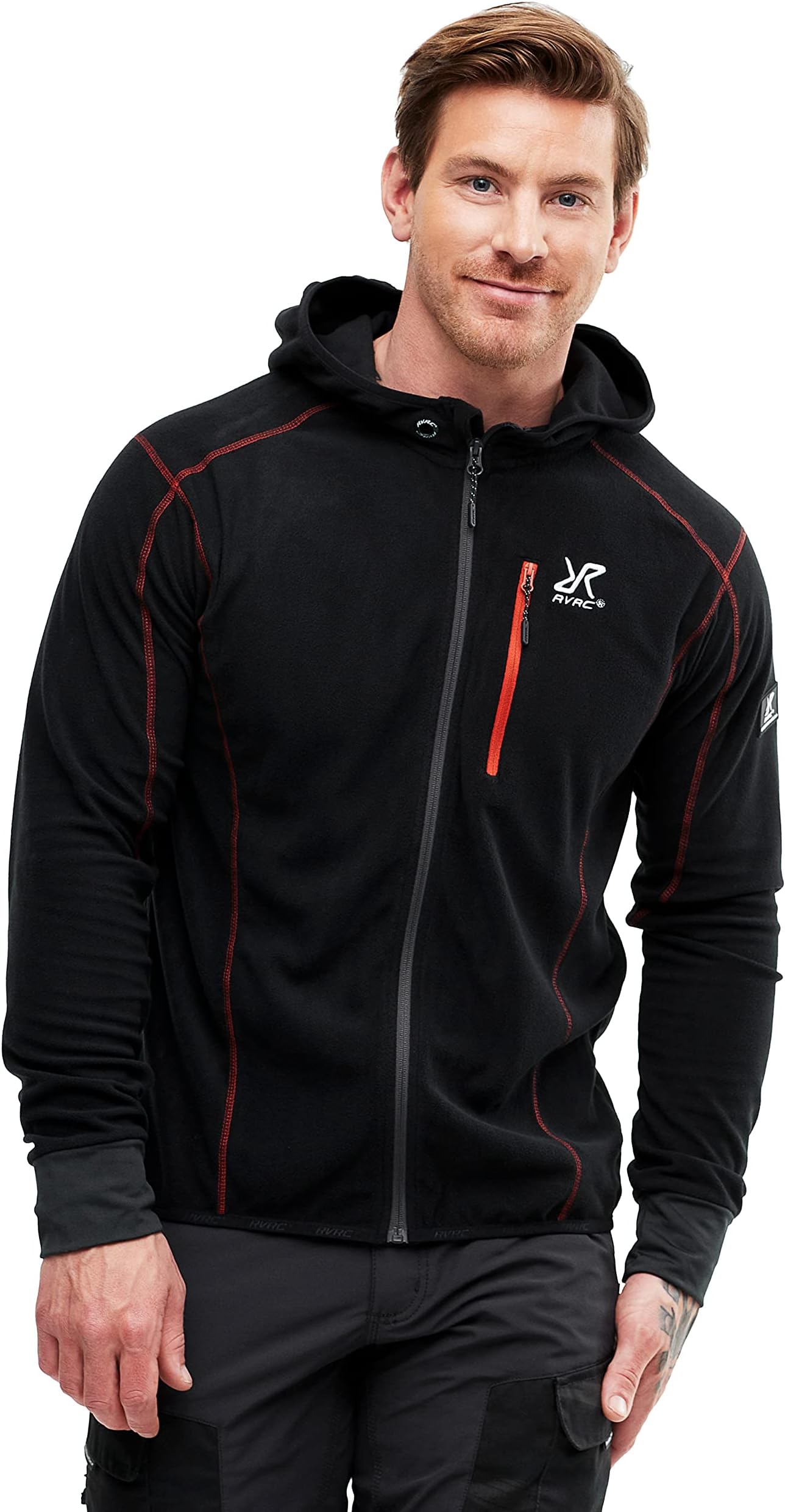 RevolutionRaceMen's Fleeced Trekker Hoodie, Great for Hiking and Outdoor Adventures