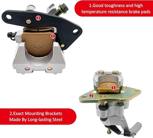 Miniatura 5 de Pinzas de freno delantero izquierdo y trasero para Yamaha Raptor 350 YFM350 2004-2013 Raptor 125 YFM125 2011-2013