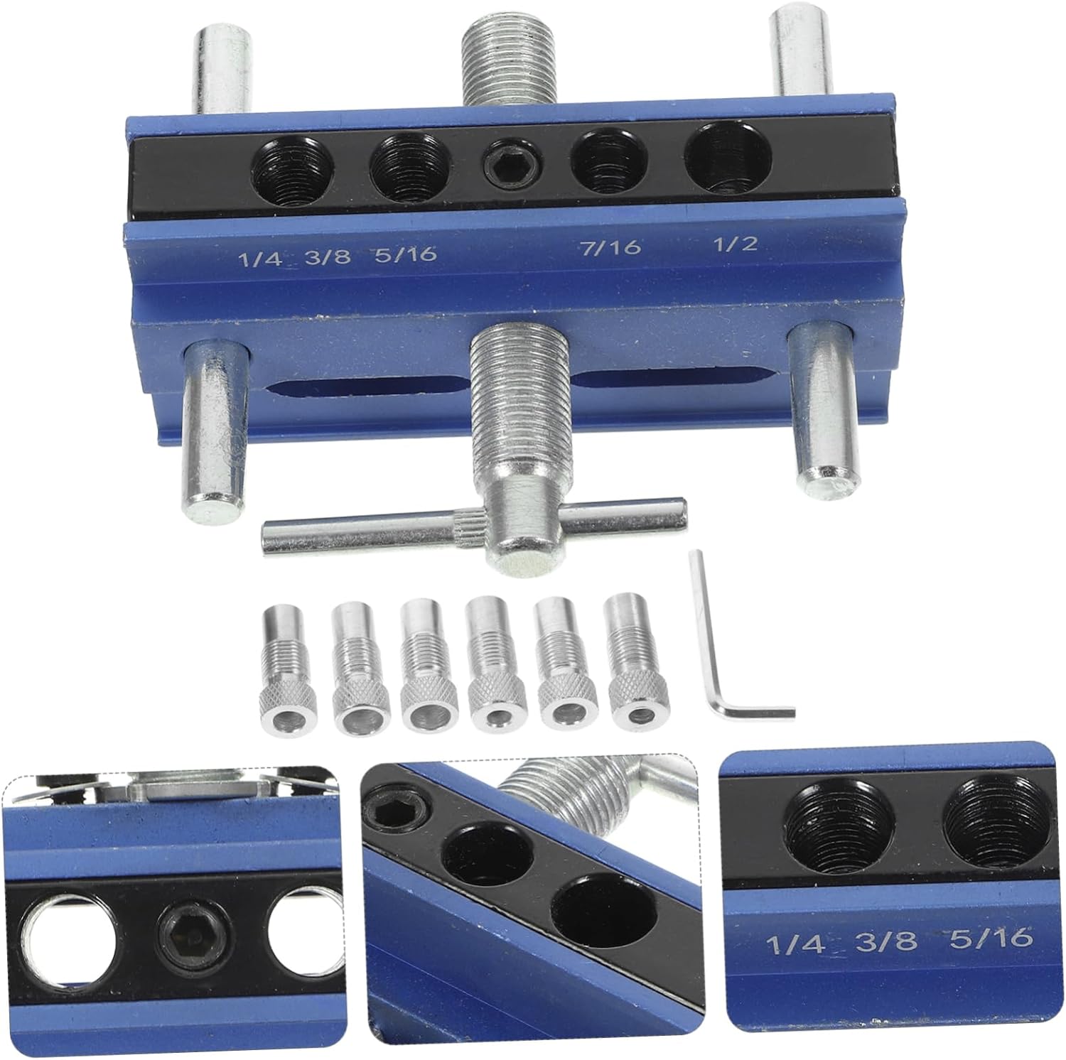 Uonlytech 1set Pocket Hole Tool for Woodworking for Accurate Straight Essential Carpentry for Beginners and