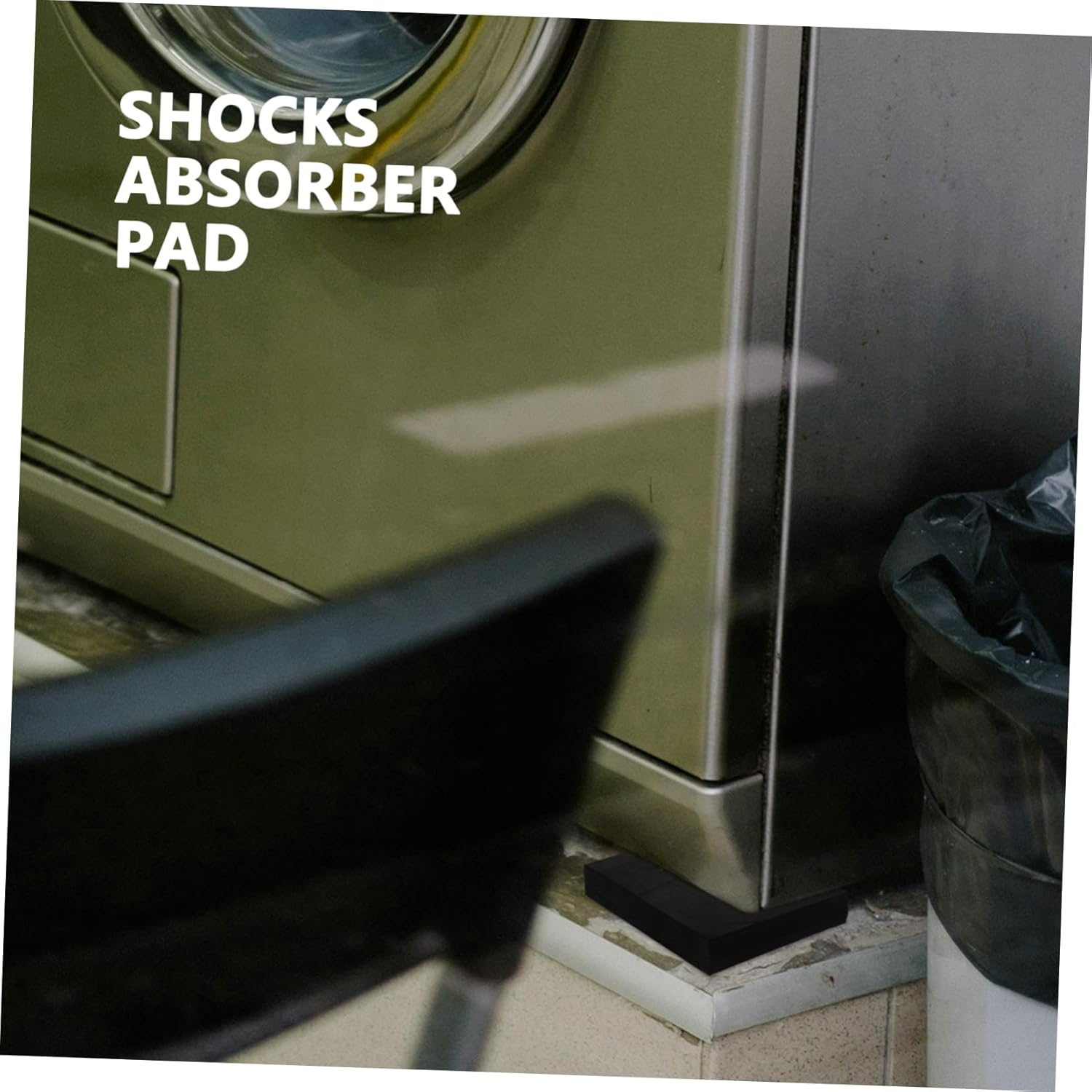 Alipis Rubber Pads for Noise and Reduction Heavy Duty Rubber Isolator Mats for Washing Machines and Air Conditioners