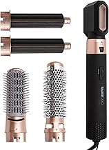 Bauer Professional 5-in-1 Hot Air Styler/Hair Dryer Brush to Curl, Straighten, Volumise, Smooth & Dry / 3 Heat Settings/Multi-Functional Hair Styling Tool 38879