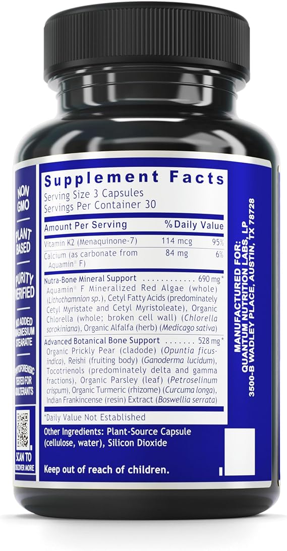 Quantum Nutrition Labs Quantum Bone Health Support - 90 Capsules