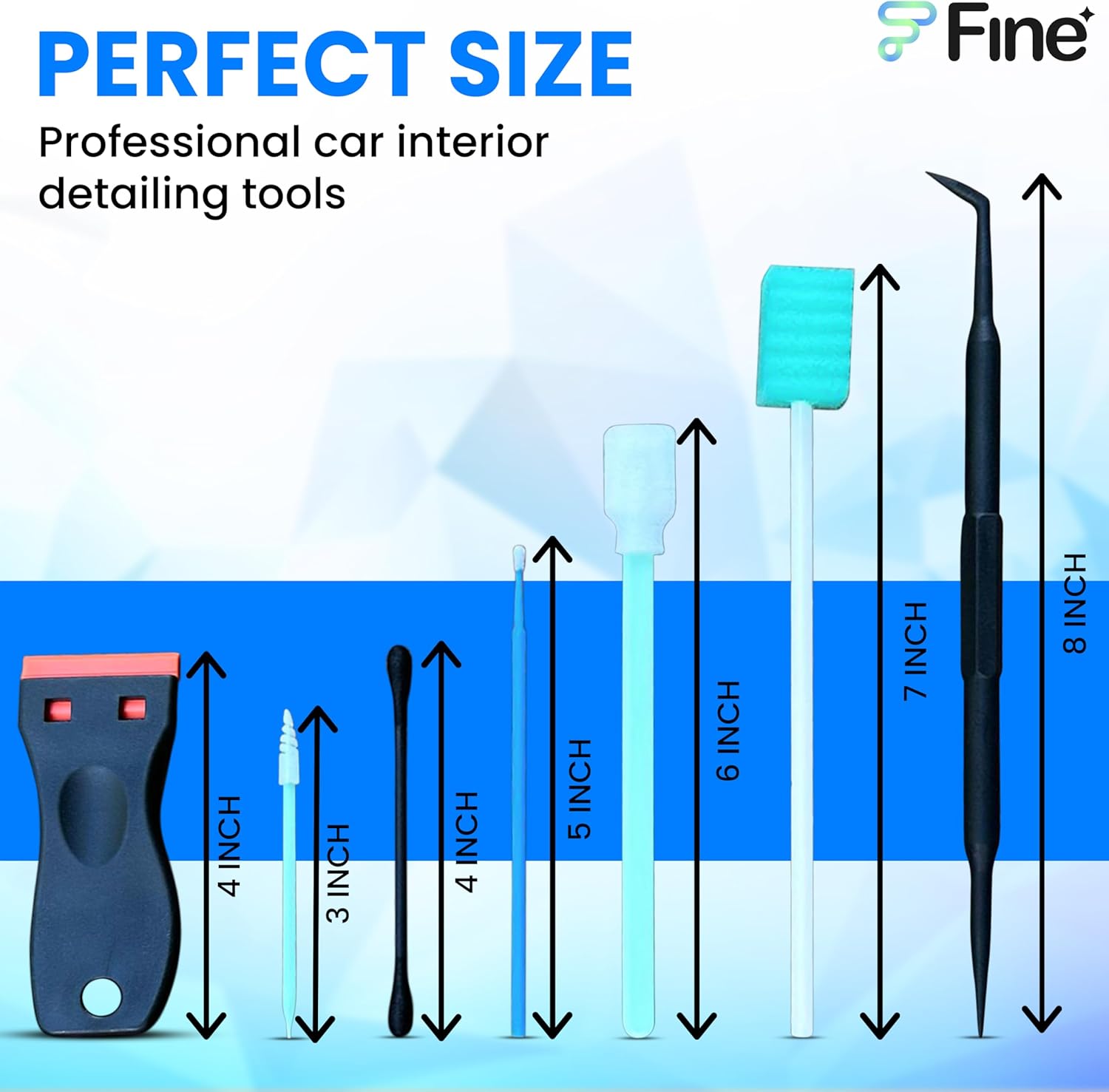 Car Cleaning Kit – Premium Car Detailing Kit for Deep Cleaning, Car Interior Cleaner Tool Set for Precision Care, Car Interior Detailing Kit for Hard-to-Access Areas – Car Accessories image 7 of 7 B0DPHYYMWR