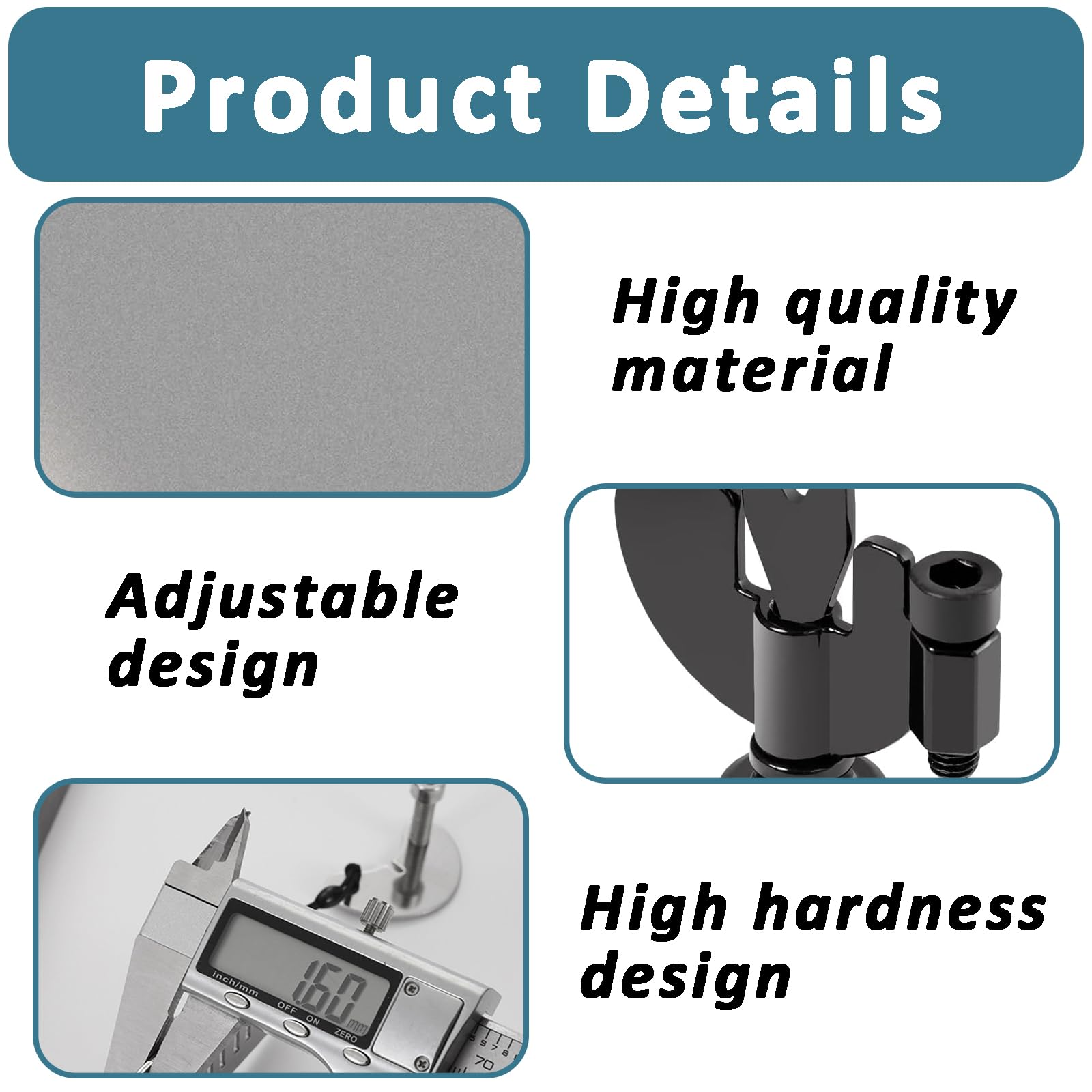 2Pcs Travel Door Lock, Portable Door Lock, Hotel Door Lock Travel Safety, Adjustable Stainless Steel Travel Heavy Duty Lock with Storage Bag for Home Hotel Apartment School - Image 3