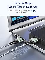 Vista 3 de AINOPE Cable USB a USB, cable USB 3.0 A a A macho a macho [nunca se rompe], cable tipo A de doble extremo compatible con cajas de disco duro, KVM