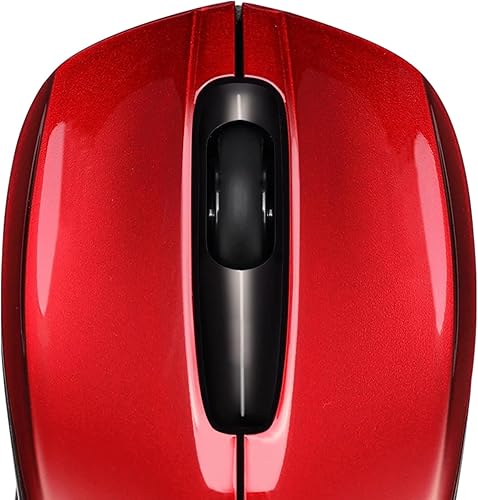 Miniatura 2 de iMouse S50 - Mini mouse inalámbrico - Tecnología RF de 24 GHz, sensor óptico de 1200 DPI, interfaz USB, diseño compacto y portátil con modo de