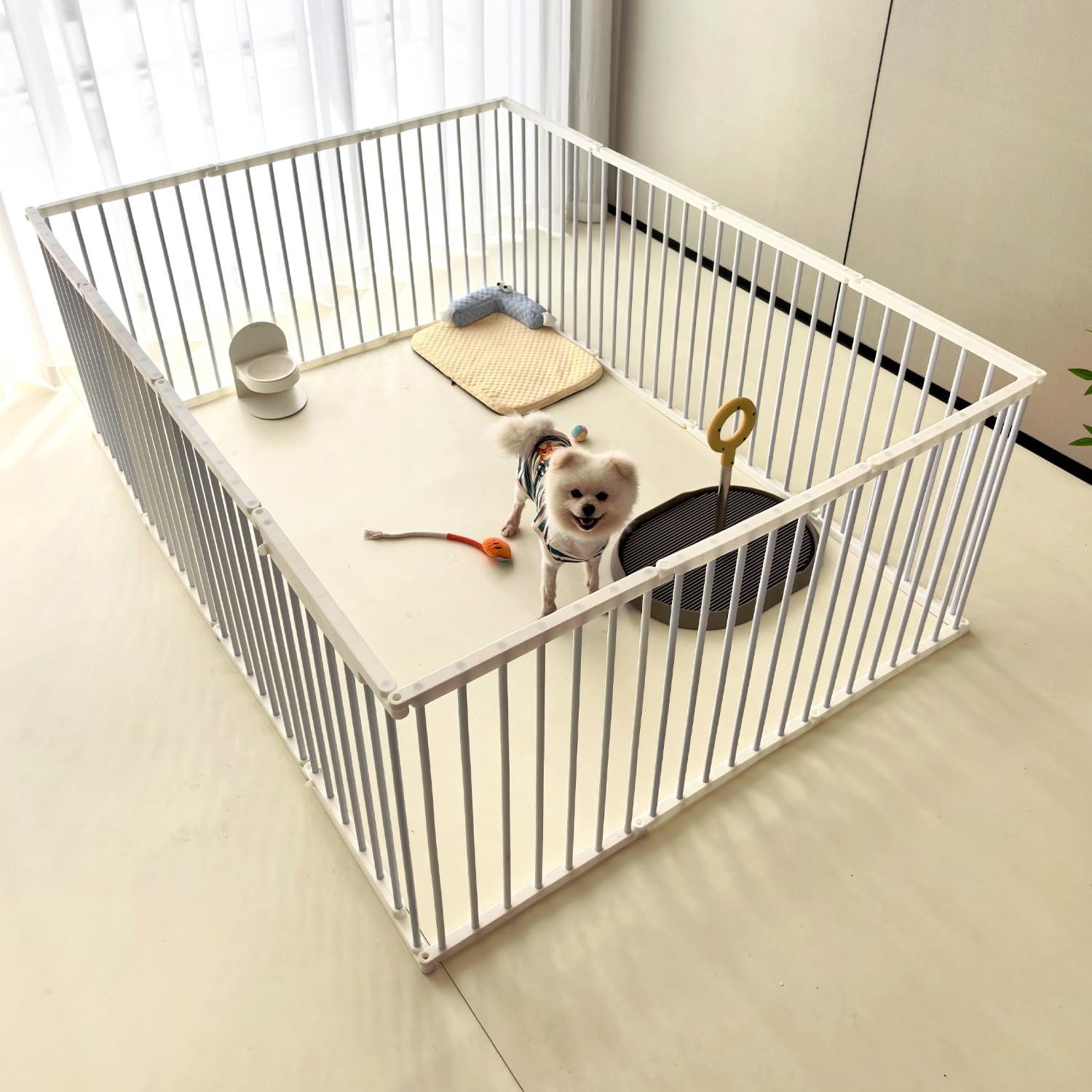 Amazon | ペットサークル 犬 サークル ドア付き 室内外兼用 自由に