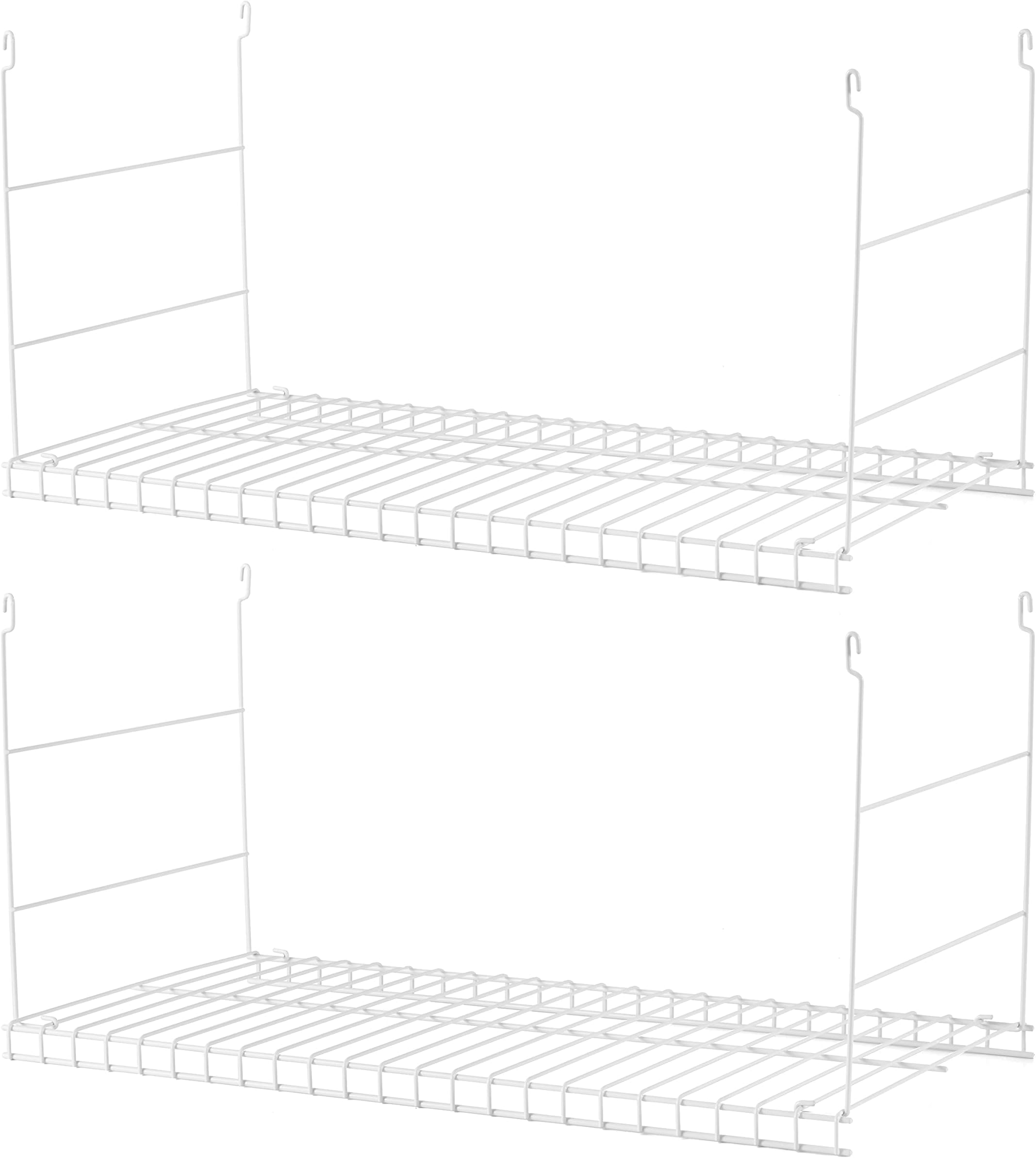 5 in. W Steel Universal Wire Closet System Added Storage Hanging Shelf (2 Pack) 2 x 2044313