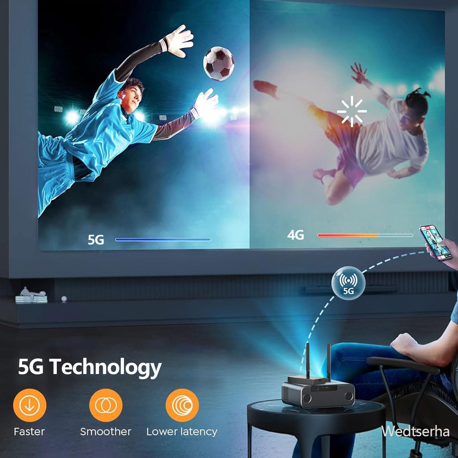 Last 9UNITS! Wireless hdmi Adapter/only Transmitter，Also can Projection Support RX with TX paired USE and Transmitter and Receiver 2.4G/5G WiFi Miracast Through Walls Video/Audio for PC to Monitor