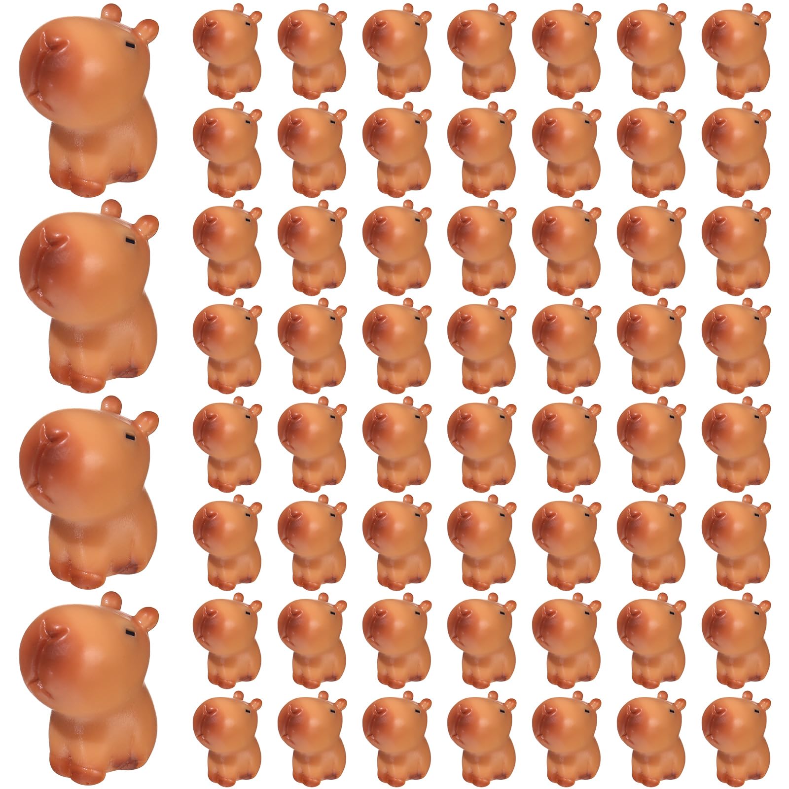 120 Mini Figurines Capybara En Résine - 6 Styles, Déco Miniature Pour Jardin, Bonsaï, Projets DIY - 4
