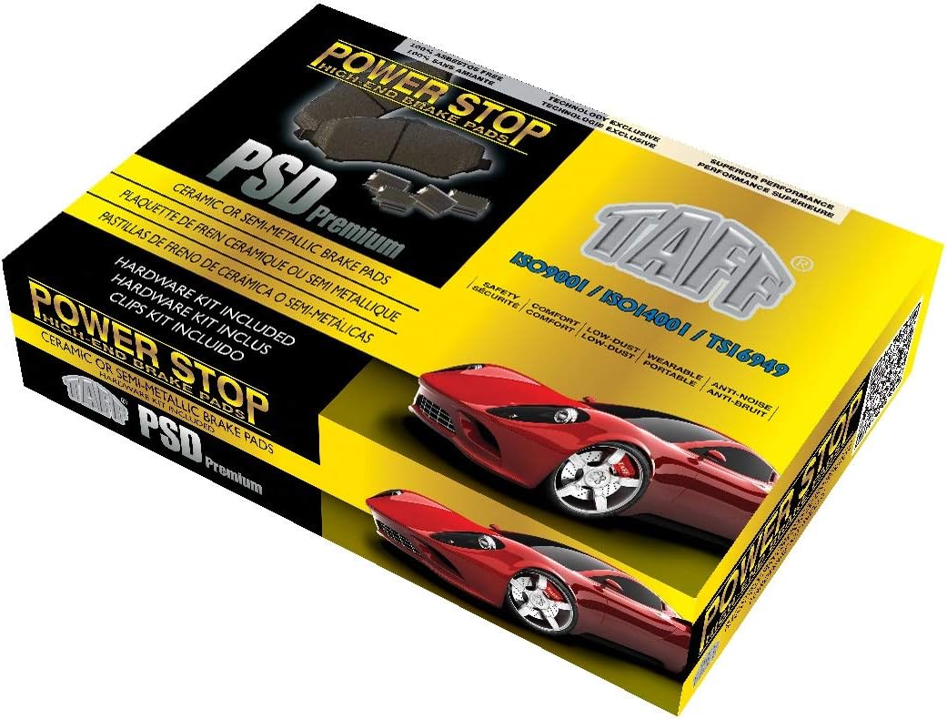 2013 Fits Dodge Challenger SRT8 Rear Ceramic Brake Pads with Hardware Kits and Two Years Manufacturer Warranty