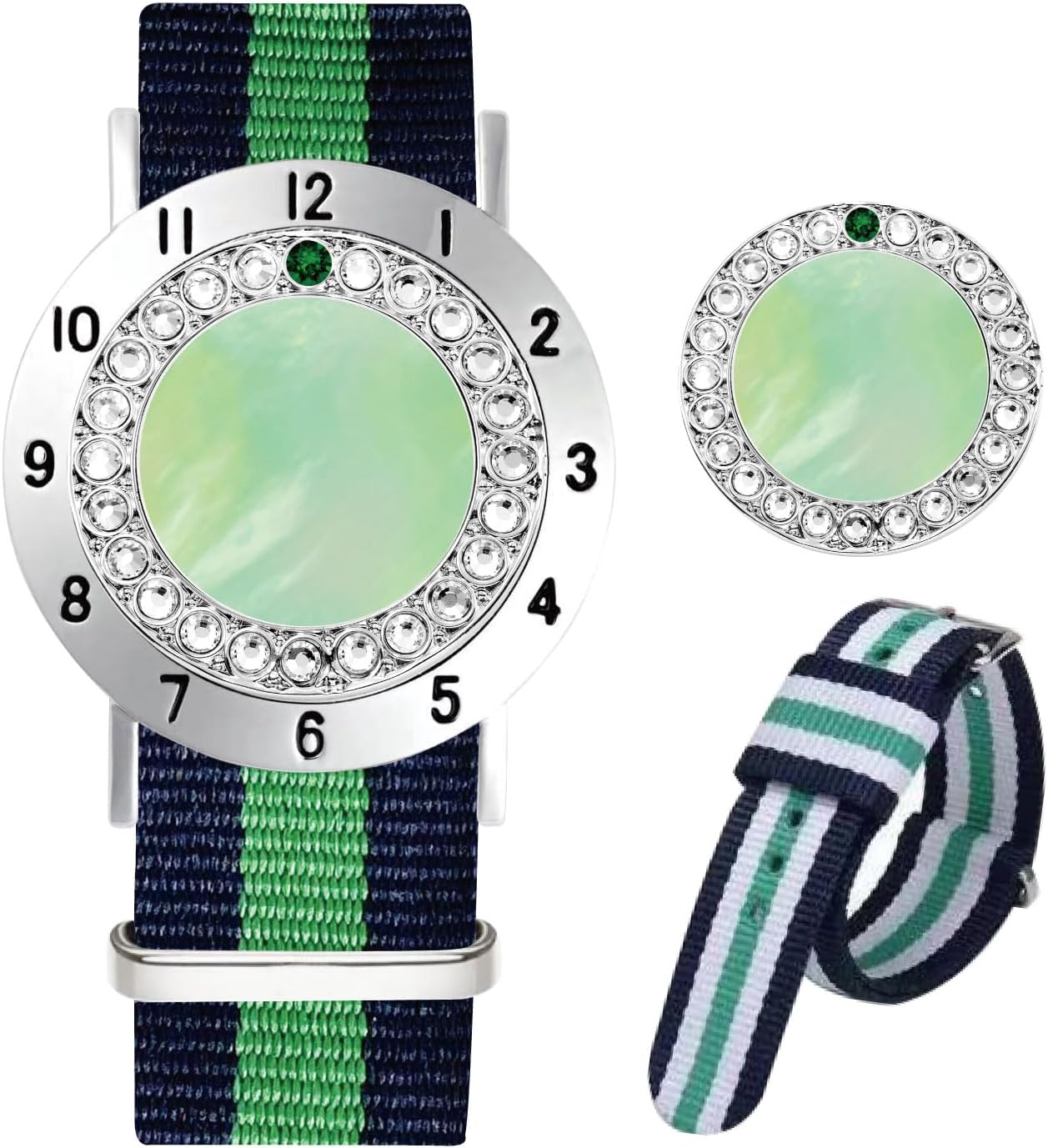 Golf Ball Marker with Golf Stroke Counter Bracelet, Pearl Crystal Ball Marker, Golf Accessories, Golf Gifts, Golf Counters for Women