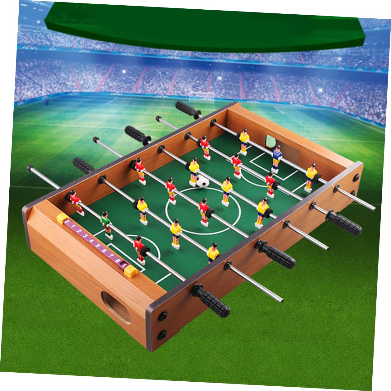 Gioco da Calcio da Tavolo Mini a Sei Aste per Ragazzo Ragazza e Adulti