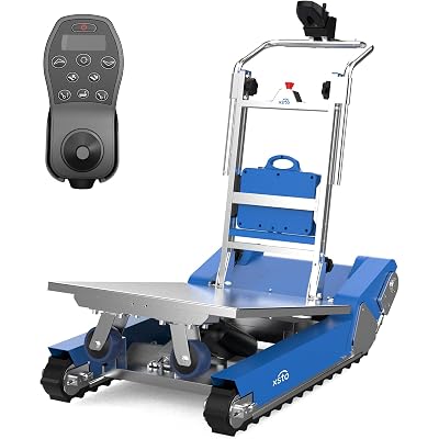 CT50 AI Electric Stair Climbing Dolly Robot, 925lbs Heavy Duty Load Capacity, LiDAR Obstacle Avoidance, Auto-Balancing, All-Terrain Material Handling Cart | Industrial Stair Climber for Moving