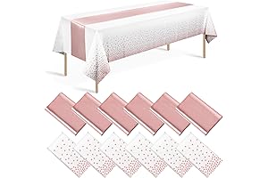 Rose Gold Table Runners and Tablecloths for Weddings and Special Occasions
