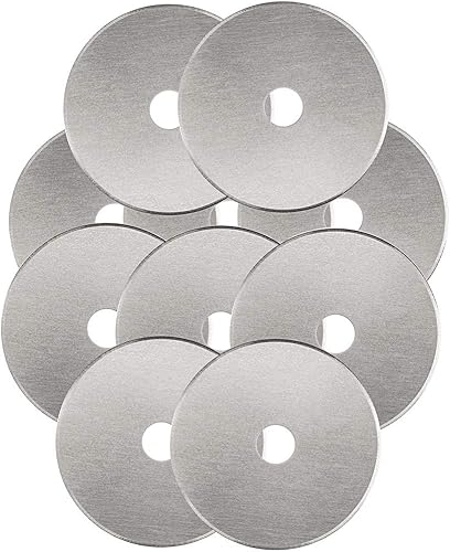 Cuchillas de corte rotativas de 1.772 in, paquete de 10 unidades para Fiskars, Olfa, Martelli, Dremel, Truecut, DAFA cortador rotativo de repuesto