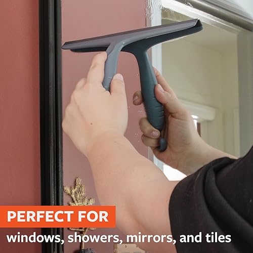 Miniatura 14 de Full Circle Wipe Out - Escobilla de ducha giratoria con gancho para colgar, color blanco, 2 piezas