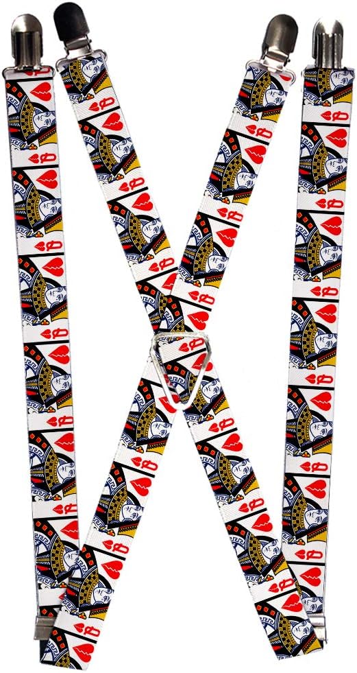 Buckle-Down Buckle-Down Suspender - Queen of Broken Hearts Accessory, Queen of Broken Hearts, One Size