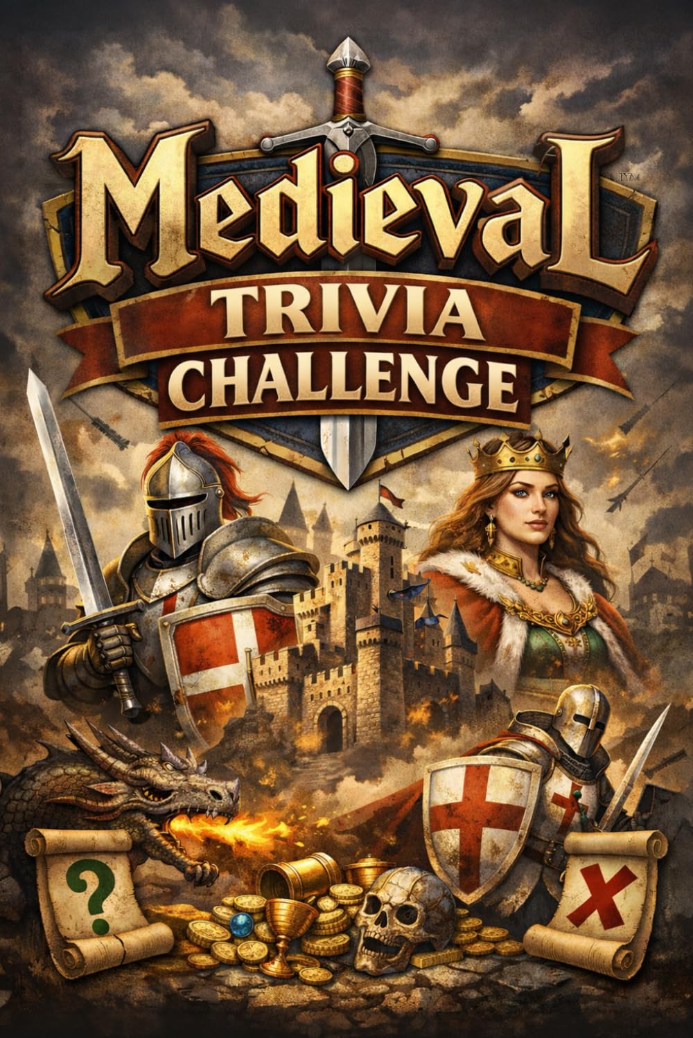 Medieval Trivia Challenge: A History Trivia and Amazing Facts Quiz Book Featuring Knights, Kings, Castles and Crusades for Kids and Adults
