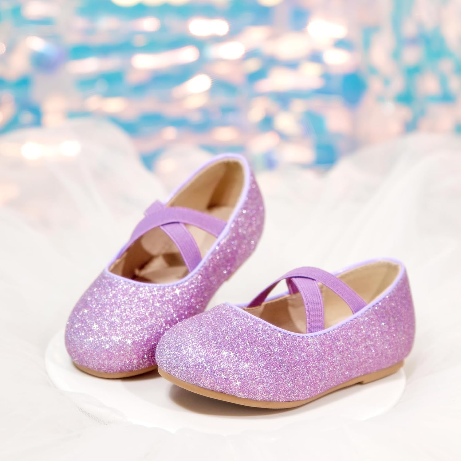 Otter MOMO Toddler Little Girls Princess Shoes Mary Jane Ballerina Flats Flower Girl Dress Shoes - Image 7