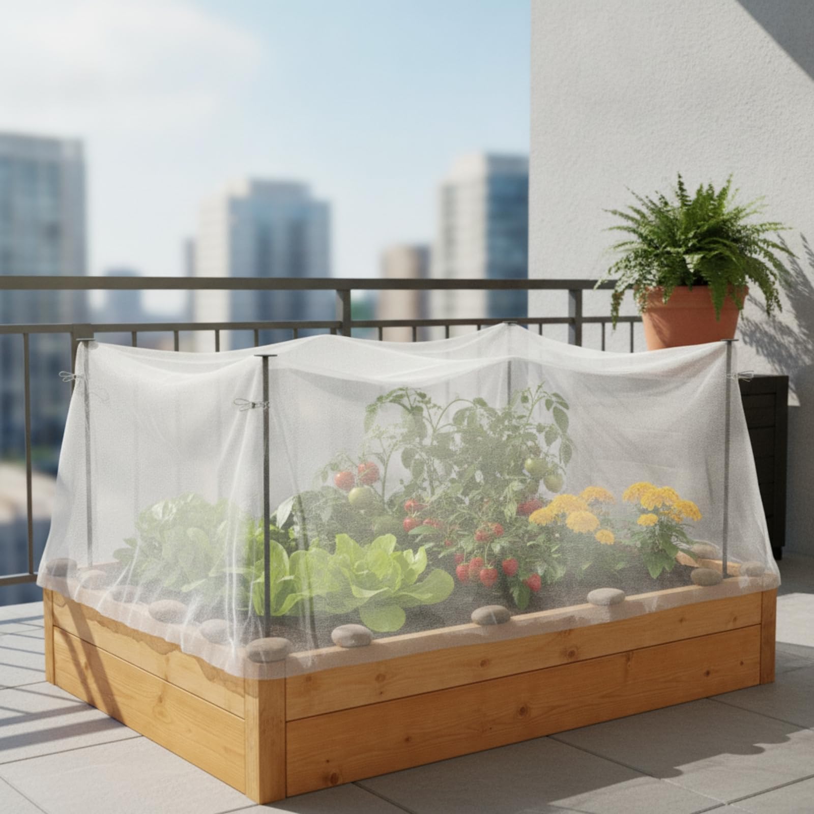 Pflanztunnel mit Clips windabweisend Garten-Vliesabdeckung mit Stäben korrosionsbeständig Pflanzenschutztunnel für Hobbygärtner, Gartenliebhaber