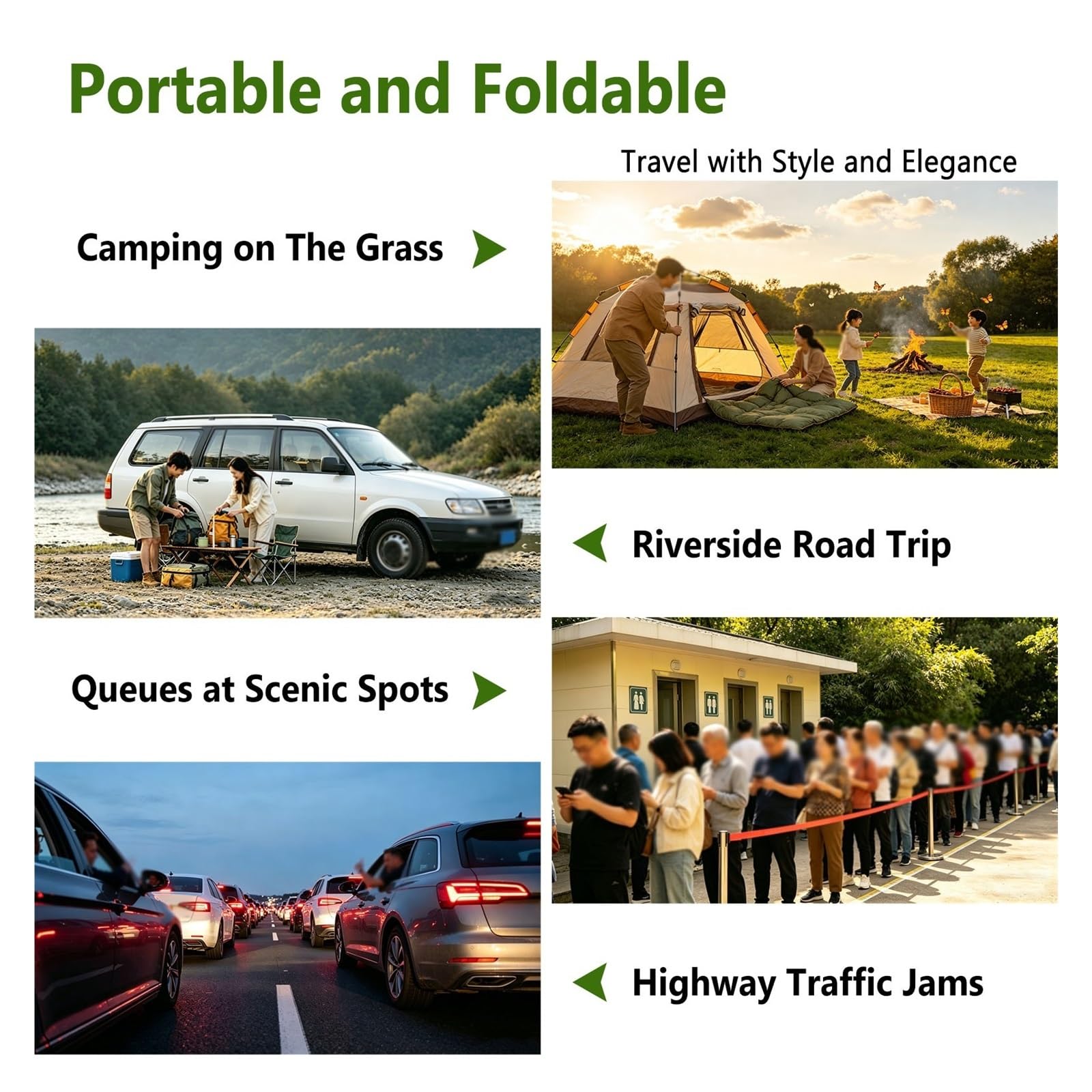 camping toiletten Tragbare Toilette Für Erwachsene, Faltbare Toilettenkommode Für Notfälle Zu Hause, Outdoor-Einsätze, Roadtrips, Camping & Baustellen