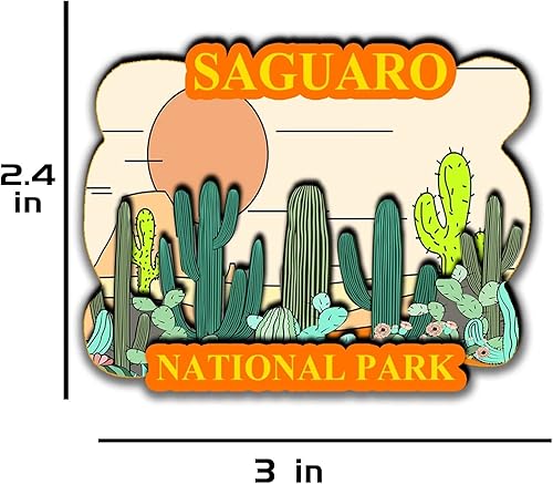 Miniatura 3 de Saguaro National Park Arizona USA - Imanes para refrigerador, productos de madera 3D, resistentes a la fricción, recuerdos de viaje, decoración