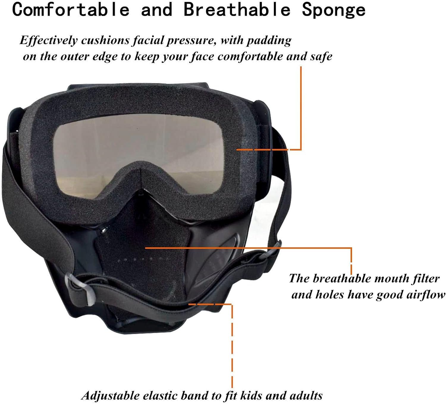 Tactique Airsoft Casque Rapide PJ Type/Masque Amovible Moto Paintball Sport Chasse Outdoor Shooting Goggles
