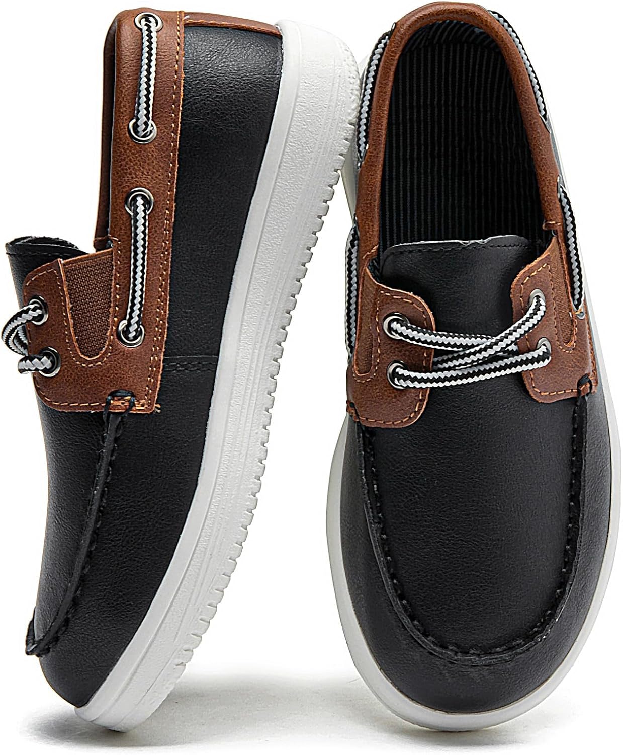 DADAWEN Boys Girls Dress Shoes Boat Shoe Slip on Loafers Casual School Shoes (Toddler/Little Kid/Big Kid)