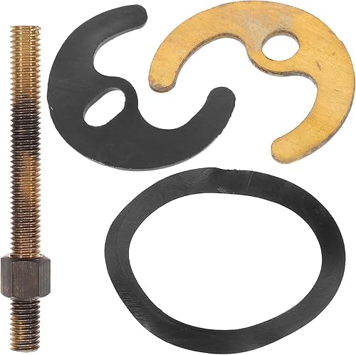 DOITOOL Soporte de fijación de grifo, 1 juego de tuercas de montaje de grifo y arandela, kit de montaje de tuerca de bloqueo de grifo de acero