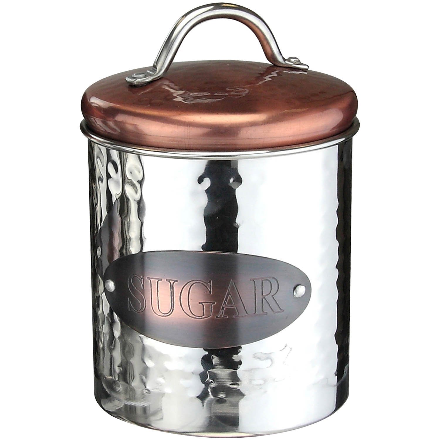APOLLO Sugar Canister, Stainless Steel, Copper/Silver