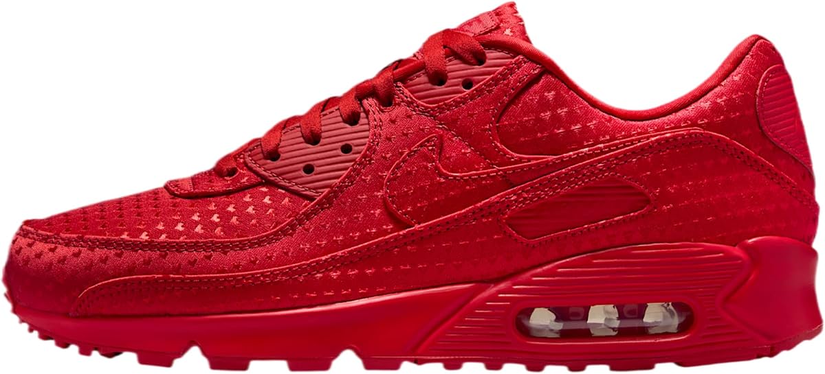 Nike Air Max 90 Premium Valentine’s Day Men's Shoes (University Red/Black/University Red)