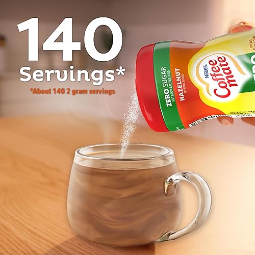 Miniatura 6 de Coffee-mate Avellana Polvo crema para café sin azúcar paquetes de 102 onzas Paquete de 6
